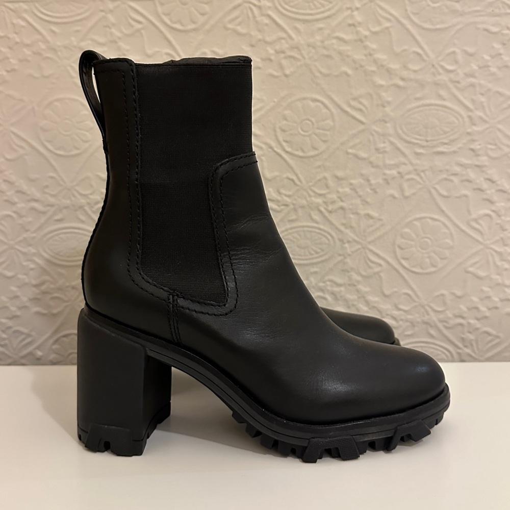 Rag & Bone High Heel Lug Boots, Black, Size 36.6 - New, Never Worn